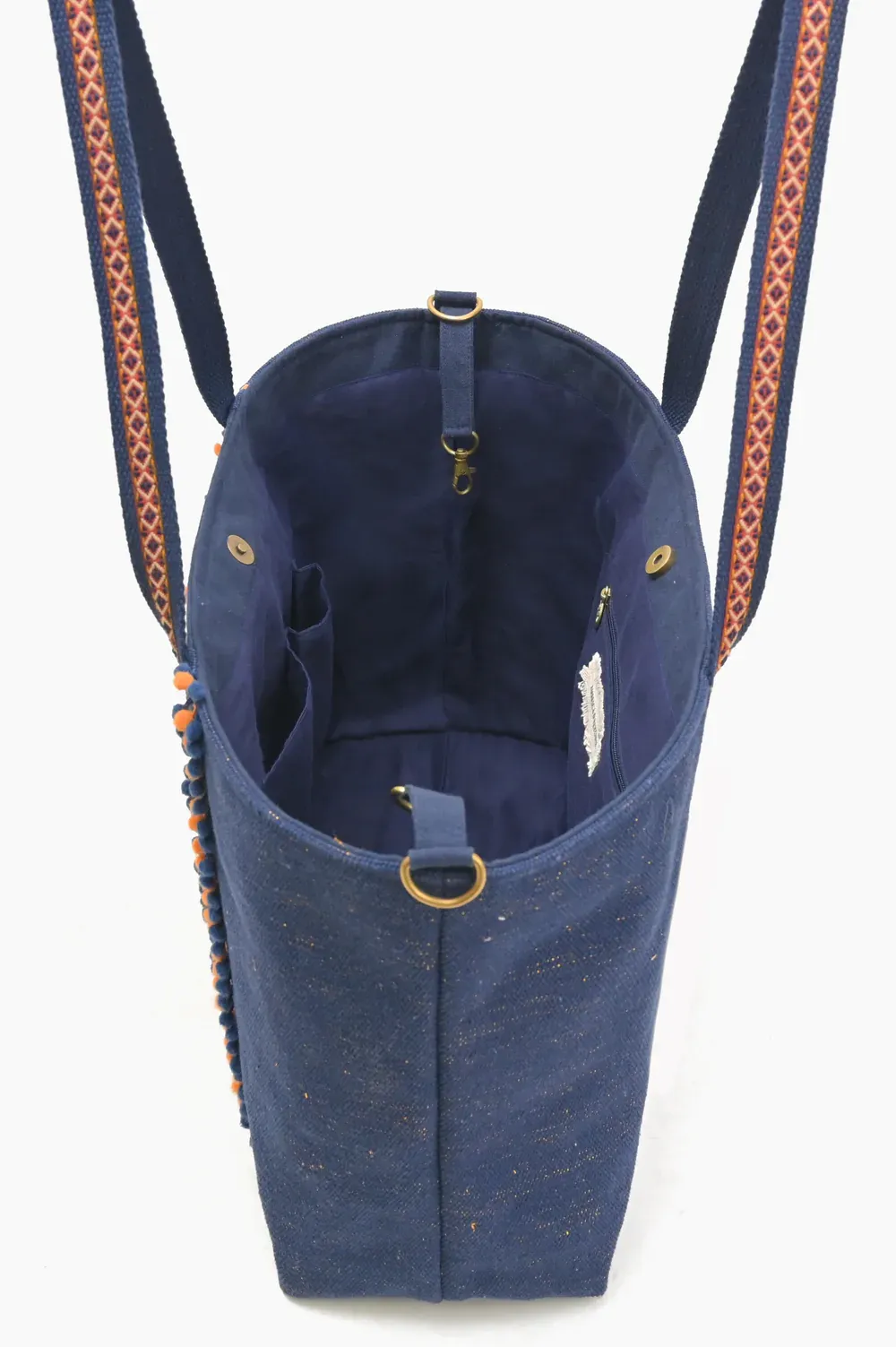 AB23-942 America & Beyond Go Boho Blue Tote