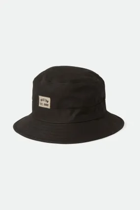 Woodburn Packable Bucket Hat - Black Sol Wash